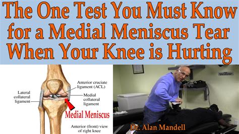 7 test for meniscus tear|how to determine meniscus tear.